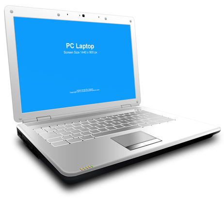 Laptop PC mockup
