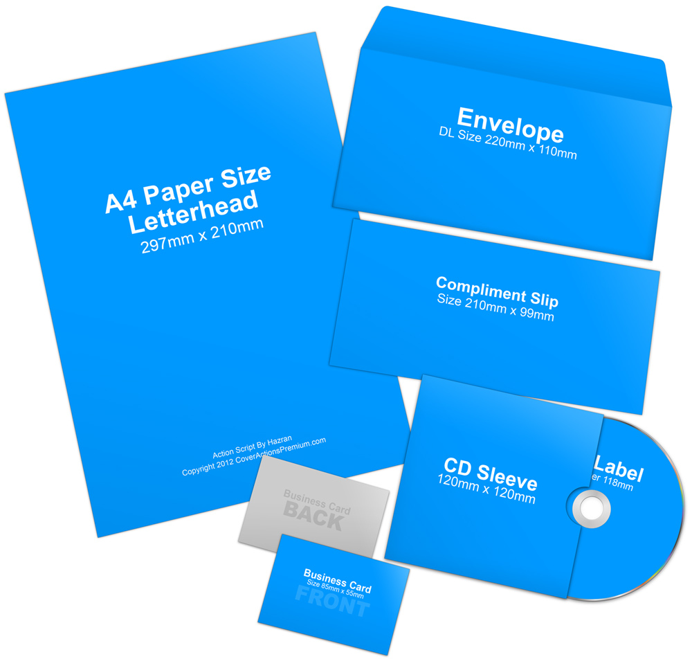 Corporate Branding Stationery Mockup Set (A4)