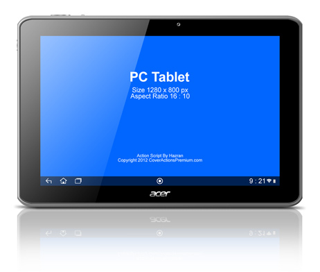 Tablet PC mockup