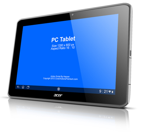 Tablet PC mockup