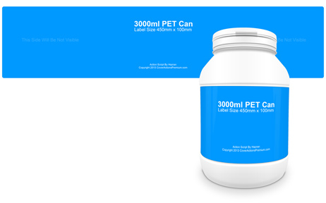 PET Supplement Container mockup