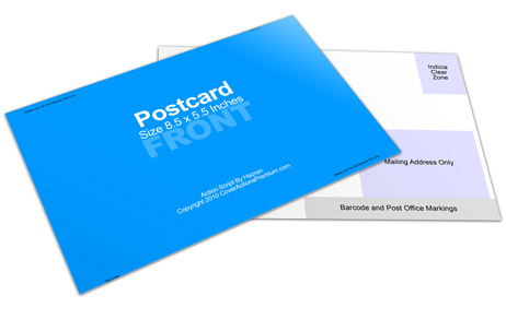Postcard Mockup 8.5 x 5.5 