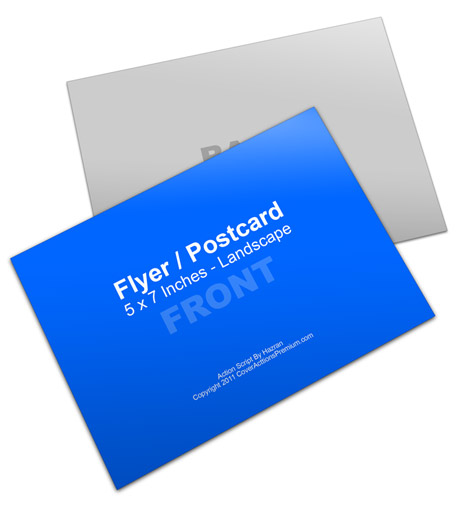 5x7 Postcard Mockup