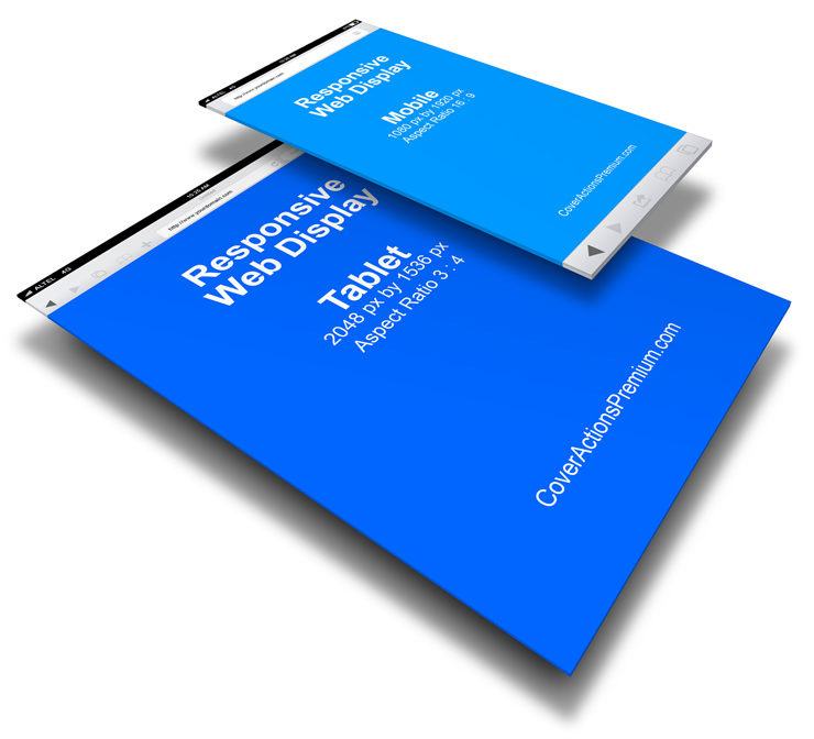 Responsive Website Display Mock Up Action