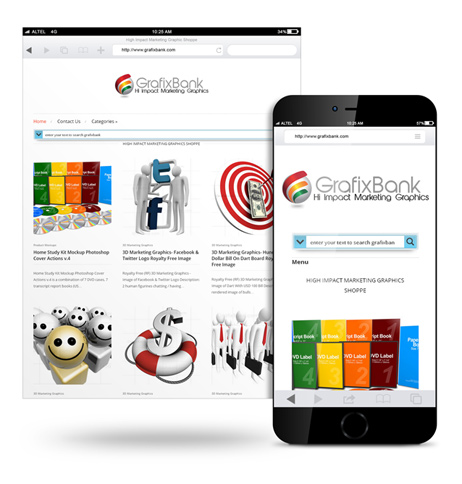 FREE Responsive Website Display Mock Up Action