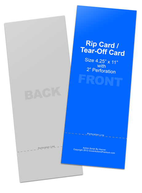 Rip Card mockup