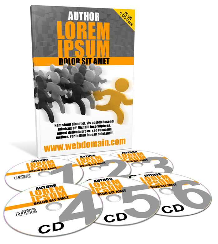 Softback Book 6 CD Package Mockup