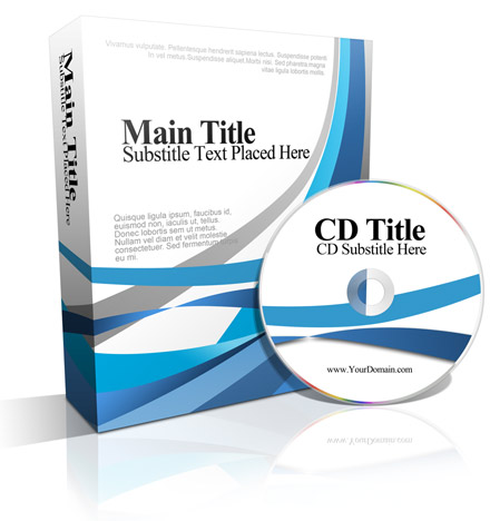 software box with CD / DVD ecover actions