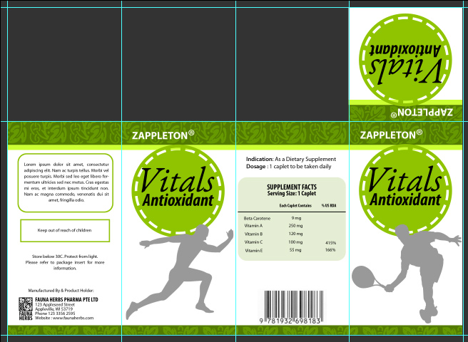 Supplement Box Cover Template