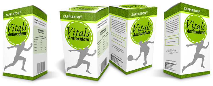 Cover Actions- Vitamin Supplement Box Mockup & Cover Template