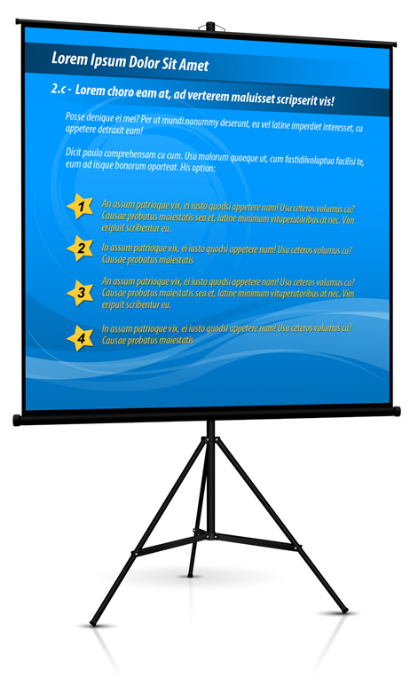 Tripod Projector Screen Mockup Cover Actions