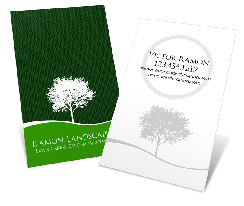 Vertical 90x55mm Business Card PSD Template