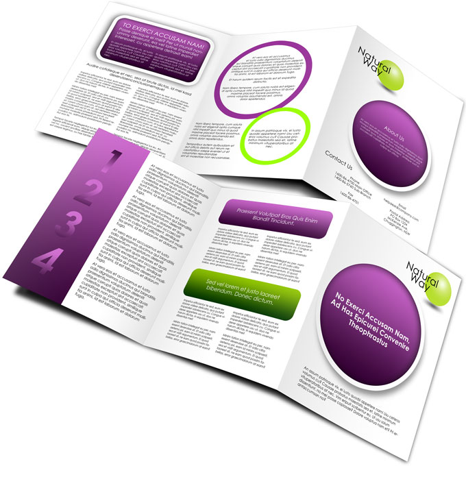 25.5 x 11 folds to 3x 8.5 x 11 Z-Fold Brochure Mockup Template