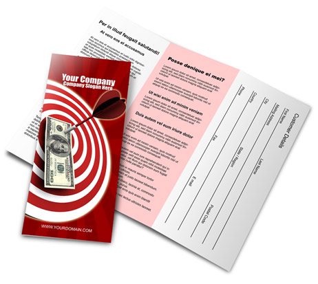 z fold brochure mockup