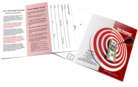 3 Panel Accordion fold brochure mockup