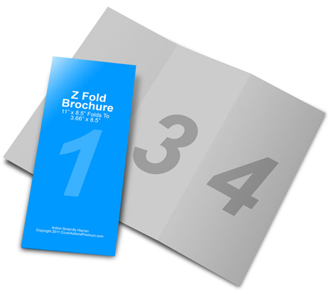 Z-Fold Brochure Mockup