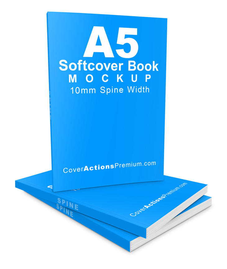 A5 Paperback Book Mockup