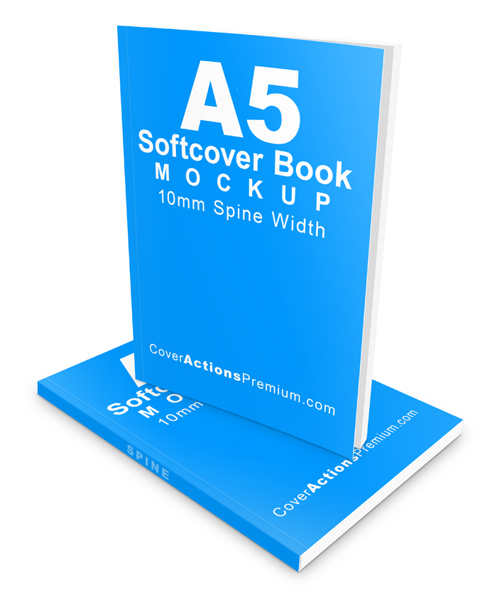 A5 Paperback Book Mockup