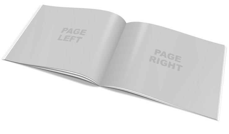 landscape A4 brochure mockup