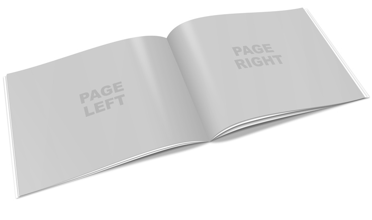 landscape A4 brochure mockup