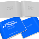 Saddle Stitched Landscape A4 Brochure Mockup - Photoshop Action