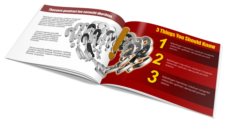 landscape A4 brochure mockup