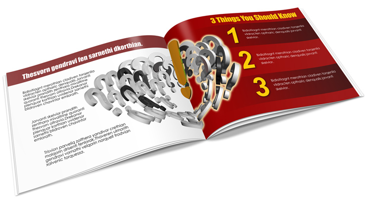 landscape A4 brochure mockup