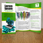 8.5 x 11 tri fold brochure mockup